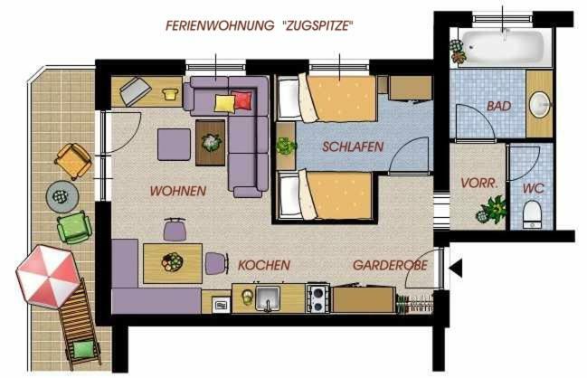 Apartmenthaus Brigitte Leutasch Zewnętrze zdjęcie